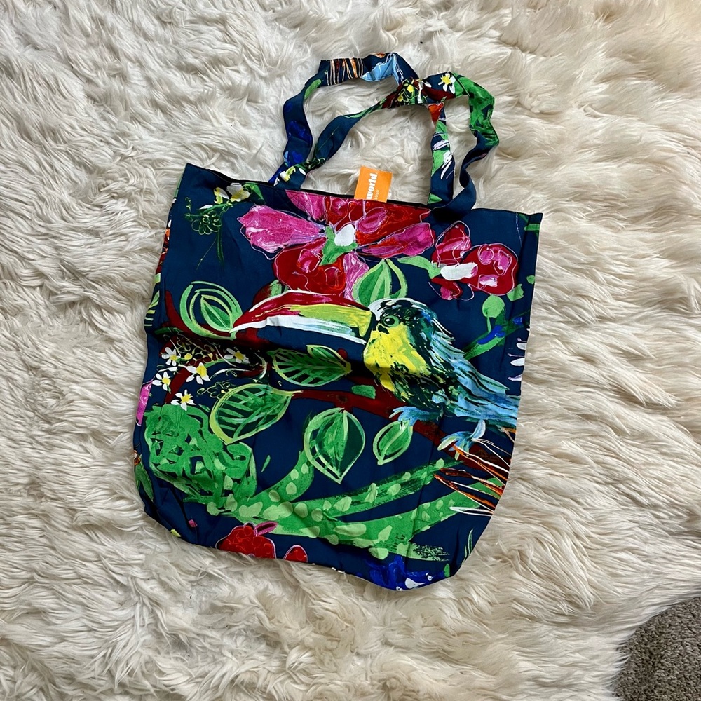 NWT! Tropical cloth tote bag